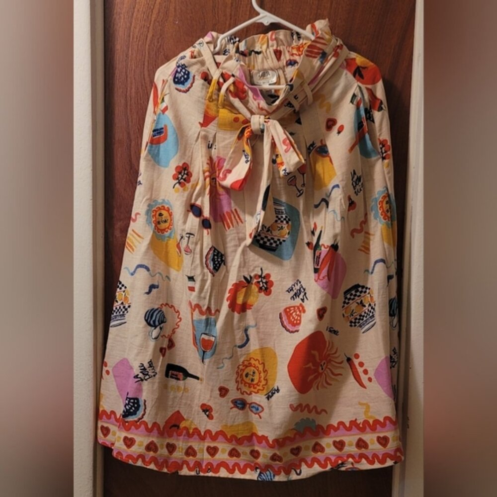 Her Destiny  "Dolce Vita" Print Skirt.